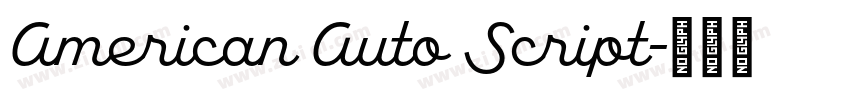 American Auto Script字体转换